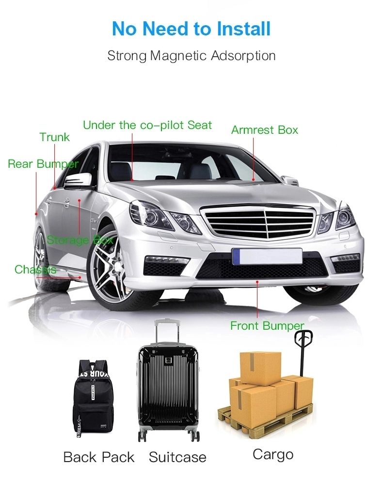 WINNES Mini GPS Tracker for Children|Bike|Pet|Vehicle|Portable|suitcase with Microphone(TK913 2G)