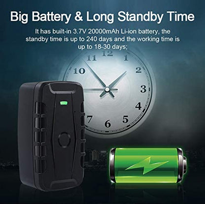 WINNES 2G TK918 GPS Tracker , 240 Days Long Standby 20000mAh Powerful Magnet Waterproof Real Time Anti-Theft Vehicle Car Tracker with Free APP - Worldwide Coverage