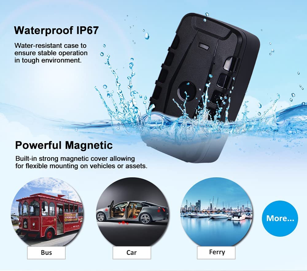 WINNES 2G TK918 GPS Tracker , 240 Days Long Standby 20000mAh Powerful Magnet Waterproof Real Time Anti-Theft Vehicle Car Tracker with Free APP - Worldwide Coverage